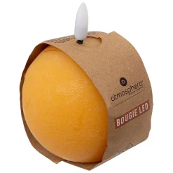 Atmosphera Créateur D'Intérieur Bougie boule LED Molia D.8cm jaune - Atmosphera* Bougie Et Senteur