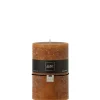 J-Line Bougie cylindrique caramel L10xl10xH15cm* Bougie Et Senteur