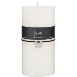 J-Line Bougie cylindrique 140H blanc 10x10x20 cm* Bougie Et Senteur