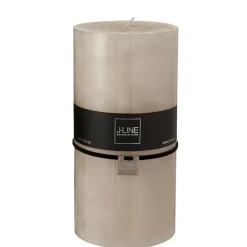 J-Line Bougie cylindrique 140H crème 10x10x20 cm* Bougie Et Senteur