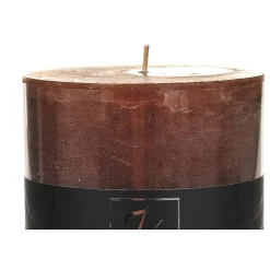 J-Line Bougie cylindrique 120H marron 10x10x15 cm* Bougie Et Senteur
