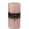 J-Line Bougie cylindrique 140H rose 10x10x20 cm