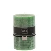 J-Line Bougie cylindrique 110H vert 10x10x15 cm* Bougie Et Senteur