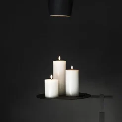 Uyuni Bougie LED 8x20cm en cire* Bougie Et Senteur