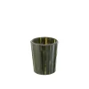 Outlet J-Line Bougie parfumée 50H dans pot en verre vert 12.5x12.5x15.5 cm
