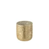 Hot J-Line Bougie parfumée 60H dans pot en verre doré 14x14x15 cm