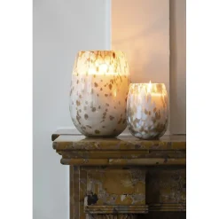 Sale J-Line Bougie parfumée 120H dans pot en verre multicouleur 15x15x22.5 cm