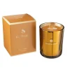 Best J-Line Bougie parfumée 80H en verre ocre 11x11x15 cm