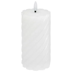 Sale Atmosphera Créateur D'Intérieur Bougie ronde LED twist Aloe 7x13cm blanc - Atmosphera