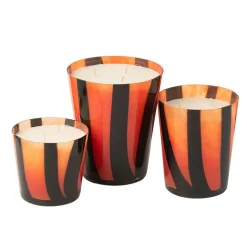 Outlet J-Line Bougie senteur multicouleur 17.5x17.5x20 cm
