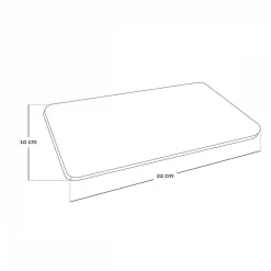 Vivezen Bouillotte chauffante ou refroidissante 10 x 22cm déhoussable pour toutes parties du corps - Cosy - Beige -* Bouillotte