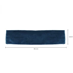 Vivezen Bouillotte longue chauffante - 12 x 80 cm - Bleu -* Bouillotte