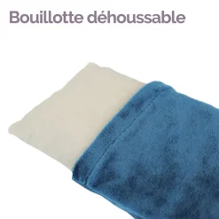 Vivezen Bouillotte longue chauffante - 12 x 80 cm - Bleu -* Bouillotte