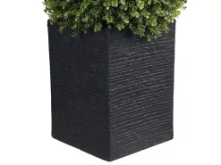 Vente-unique Boule de buis artificielle avec pot - H. 66 x D. 40 cm - Vert - DIAVA* Plante Artificielle