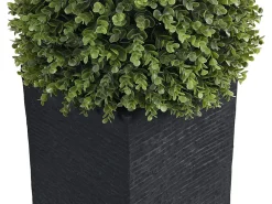 Vente-unique Boule de buis artificielle avec pot - H. 66 x D. 40 cm - Vert - DIAVA* Plante Artificielle