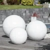 Wanda Collection Boules déco design trio blanc,* Statue Décorative