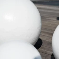 Wanda Collection Boules déco design trio blanc,* Statue Décorative