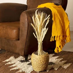 Atmosphera Créateur D'Intérieur Bouquet fleurs séchées - boîte kraft H60 cm - Beige- Atmosphera* Fleur Séchée
