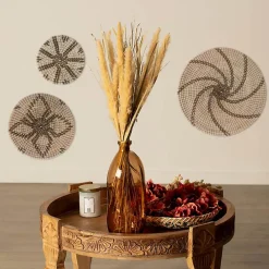 Atmosphera Créateur D'Intérieur Bouquet fleurs séchées - boîte kraft H60 cm - Jaune- Atmosphera* Fleur Séchée
