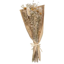Atmosphera Créateur D'Intérieur Bouquet fleurs séchées Chardon H48 cm - Jaune- Atmosphera