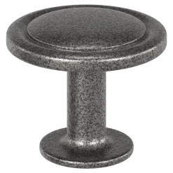 Best GoodHome Bouton de meuble arrondi Kilhog étain gris Ø3,1 cm