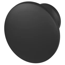 Outlet GoodHome Bouton de meuble arrondi Primel mat noir Ø2.9 x l.2,9 mm x h. 2.1 cm