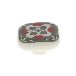 Bouton de meuble carré Beloen céramique gris x l.4.1 cm x H.4.1 cm* Bouton De Meuble