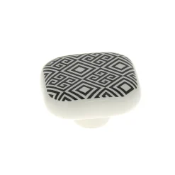 Bouton de meuble carré Beloen multicolore L.41 x l. 41mm* Bouton De Meuble