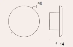 Sale Hardwarexchange Bouton de meuble zamac diamètre 40 mm laiton satiné lot de 12 piéces