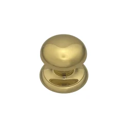 Outlet Hardwarexchange Bouton fixe de tirage de porte en Laiton D70 mm Laiton poli- lot de 6 boutons