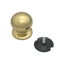 Outlet Hardwarexchange Bouton fixe de tirage de porteLot de 6 D70 mm en Laiton avec système de fixation