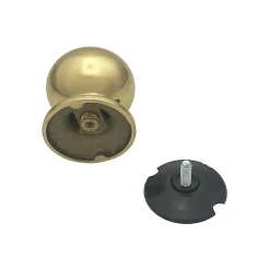 Outlet Hardwarexchange Bouton fixe de tirage de porteLot de 6 D70 mm en Laiton avec système de fixation