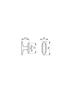 Discount SP Bouton pour fenêtre Selene, carré 7mm, nickelé satiné -
