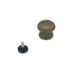 Sale Hardwarexchange Bouton tirant de porte fixe D60 mm en aluminium Bronze satiné - breveté - lot de 6 boutons