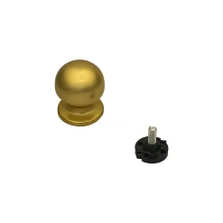 Sale Hardwarexchange Bouton tirant de porte fixe D50 mm en aluminium Or poli - breveté