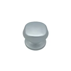 Online Hardwarexchange Bouton tirant de porte fixe D70 mm en aluminium Gris argent - breveté - lot de 6 boutons