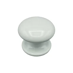 Online Hardwarexchange Bouton tirant de porte fixe D70 mm en aluminium BLANC RAL 9010 - breveté - lot de 6 boutons