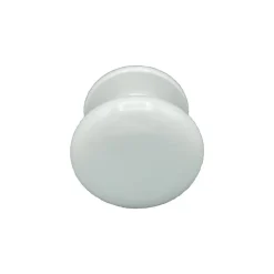 Online Hardwarexchange Bouton tirant de porte fixe D70 mm en aluminium BLANC RAL 9010 - breveté - lot de 6 boutons