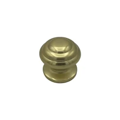 Online Hardwarexchange Bouton tirant de porte fixe D70 mm en aluminium Or poli - breveté - lot de 6 boutons