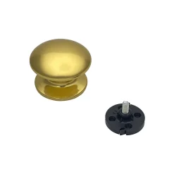 Online Hardwarexchange Bouton tirant de porte fixe D80 mm en aluminium Or poli - breveté