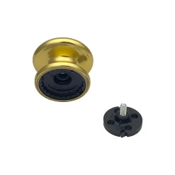 Online Hardwarexchange Bouton tirant de porte fixe D80 mm en aluminium Or poli - breveté