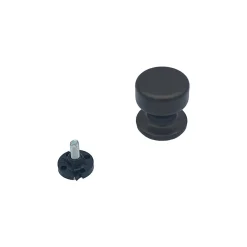 Outlet Hardwarexchange Bouton tirant de porte fixe D50 mm en aluminium Marron foncé - breveté