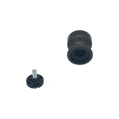 Outlet Hardwarexchange Bouton tirant de porte fixe D50 mm en aluminium Marron foncé - breveté