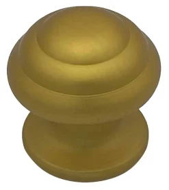 Best Hardwarexchange Bouton tirant de porte fixe D60 mm en aluminium Or satiné - breveté - lot de 6 boutons
