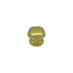 Online Hardwarexchange Bouton tirant de porte fixe D60 mm en aluminium Or poli - breveté - lot de 6 boutons