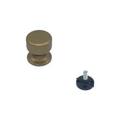 Sale Hardwarexchange Bouton tirant de porte fixe D50 mm en aluminium Bronze poli - breveté