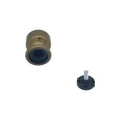 Sale Hardwarexchange Bouton tirant de porte fixe D50 mm en aluminium Bronze poli - breveté
