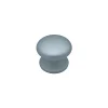 Outlet Hardwarexchange Bouton tirant de porte fixe D70 mm en aluminium Gris argent - breveté - lot de 6 boutons