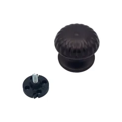 Online Hardwarexchange Bouton tirant de porte fixe D70 mm en aluminium Marron foncé - breveté