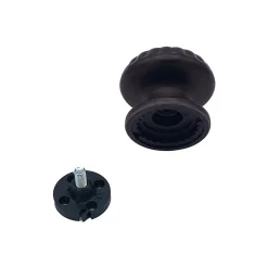 Online Hardwarexchange Bouton tirant de porte fixe D70 mm en aluminium Marron foncé - breveté